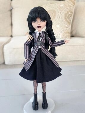 Mattel Monster High X Wednesday Addams Doll Gothic Beautiful